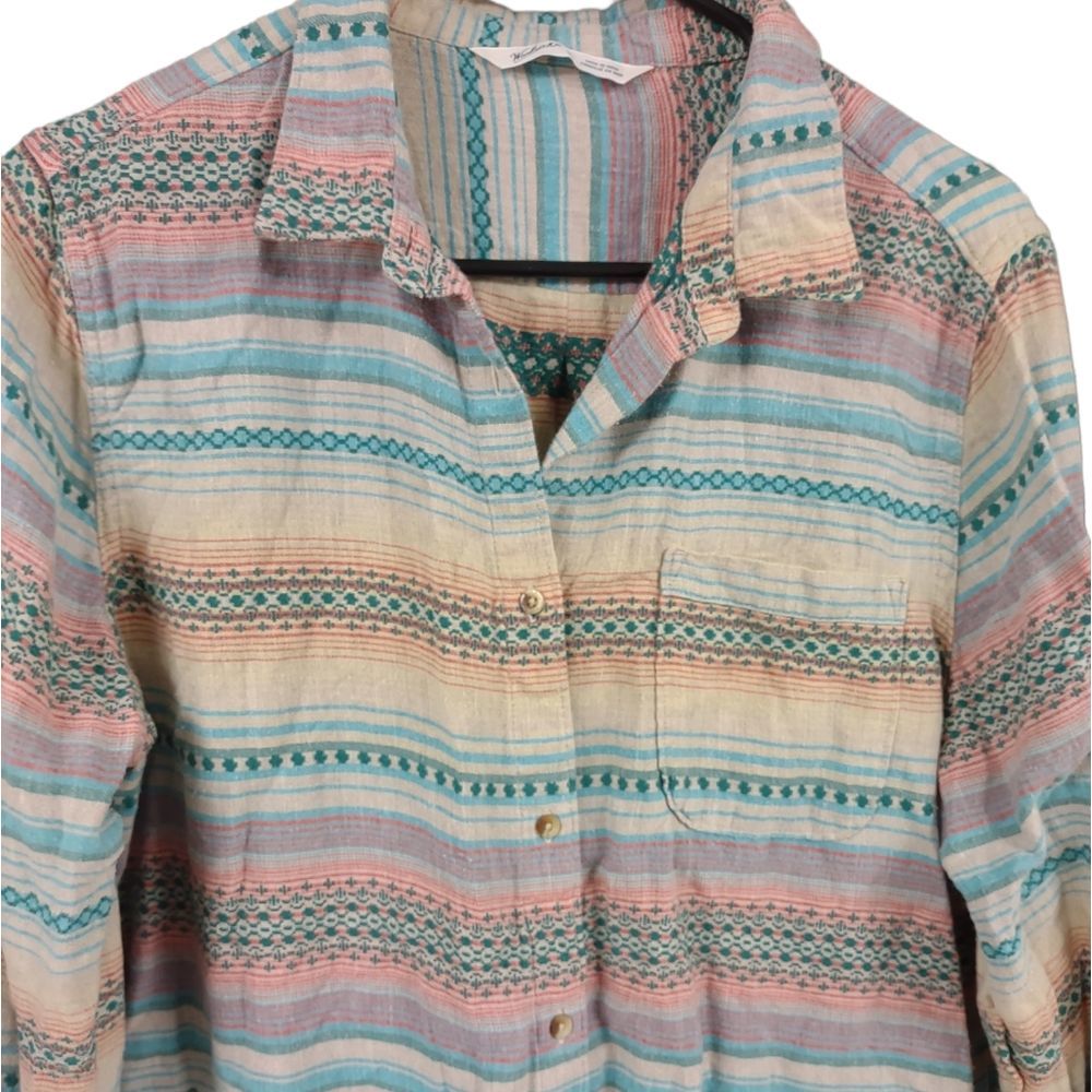 Woolrich Multicolor Striped Button Down Shirt - image 8